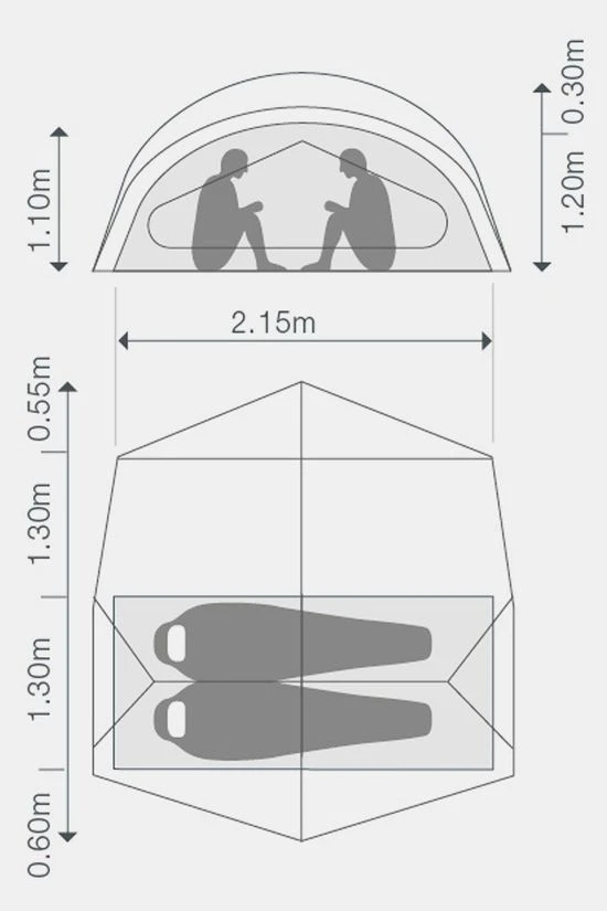 Exped Outer Space II 2-Persoonstent 11 Exped Outer Space II 2-Persoonstent - Afbeelding 11