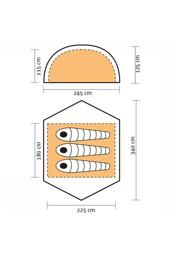 FJÄLLRÄVEN Keb Dome 3P Koepeltent 2 FJÄLLRÄVEN Keb Dome 3P Koepeltent - Afbeelding 2