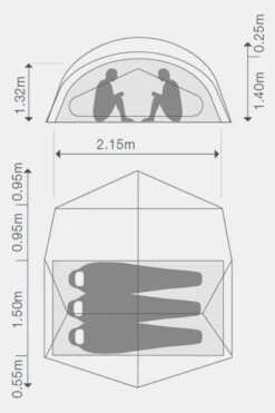 Exped Outer Space III 3-Persoonstent 21 Exped Outer Space III 3-Persoonstent -Big Agnes Verkoop maace00014 5052 11 nl